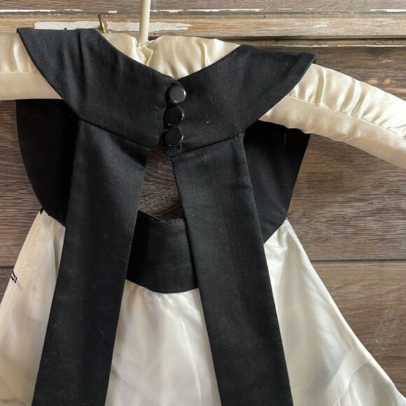 JULIAN TAYLOR Womens Sleeveless Halter Style Black White Floral Dress Sz 12 NWT - Picture 7 of 12